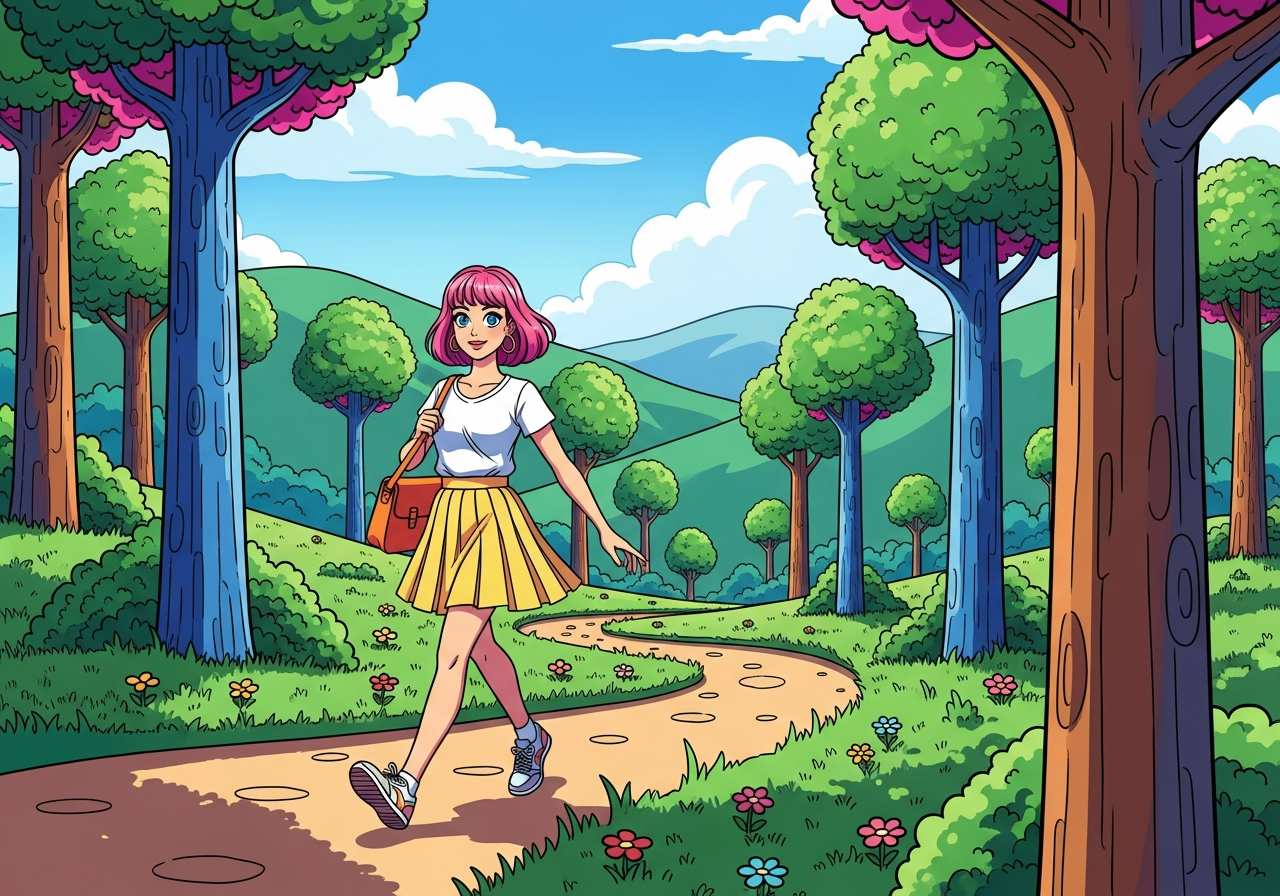 Visual representation of along