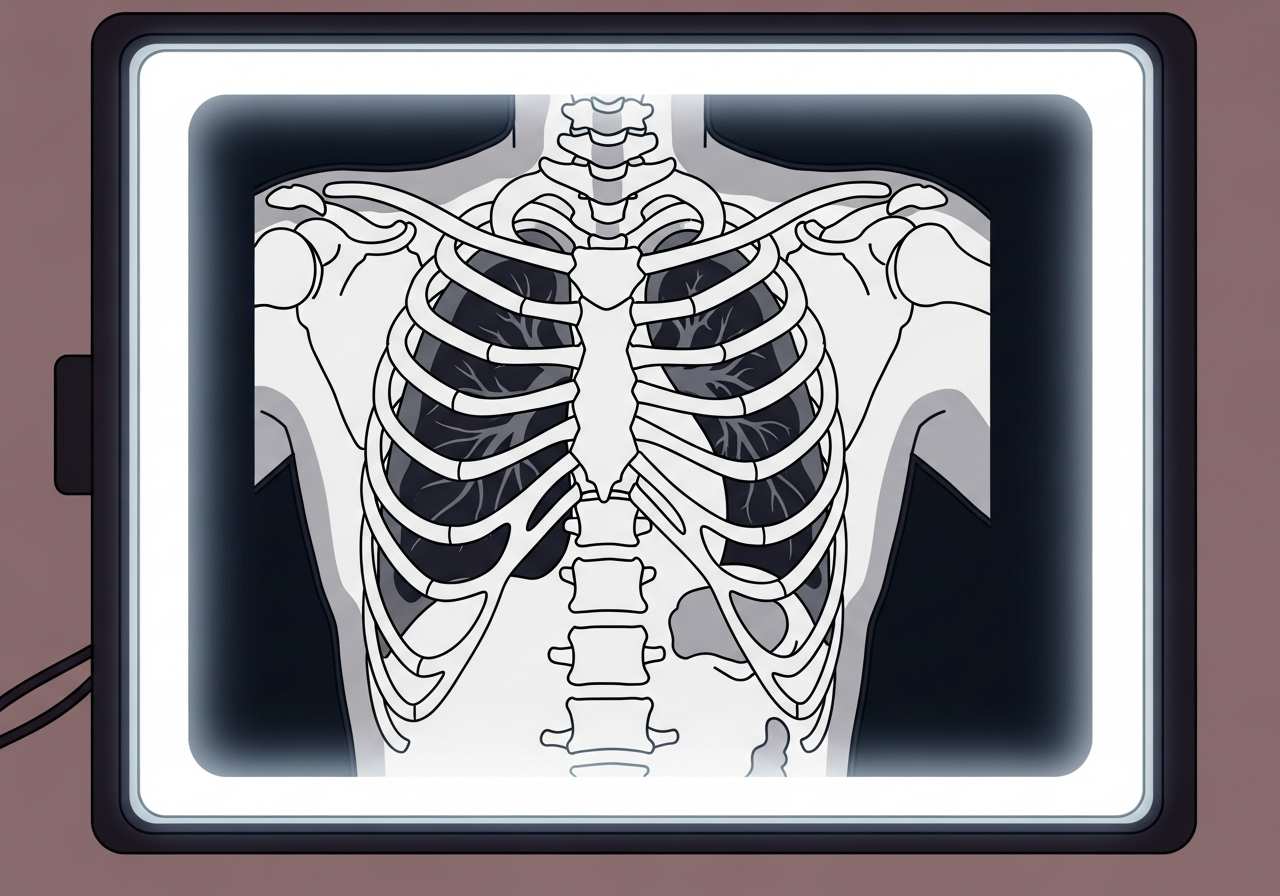 Visual representation of mammogram