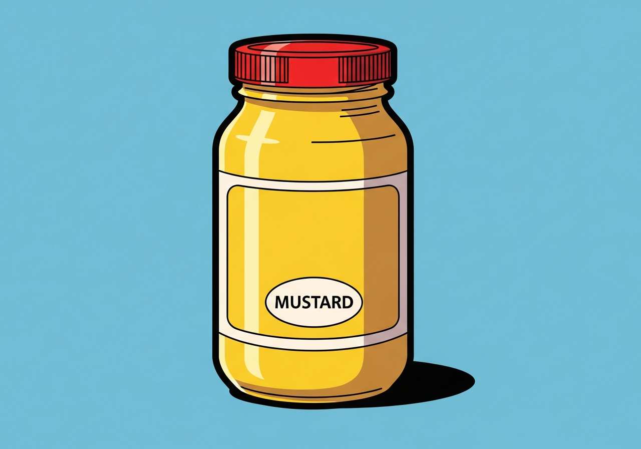 Visual representation of mustard