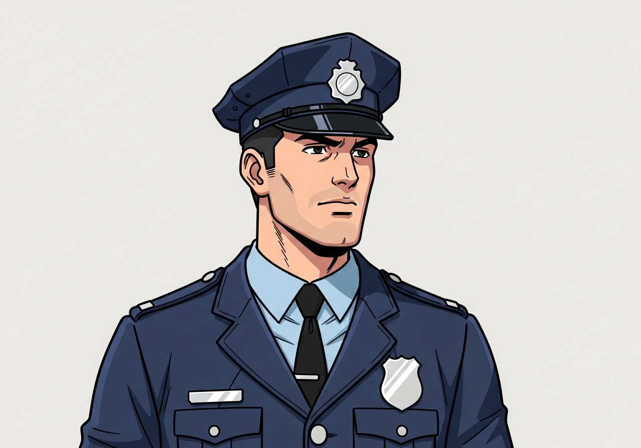 Visual representation of police