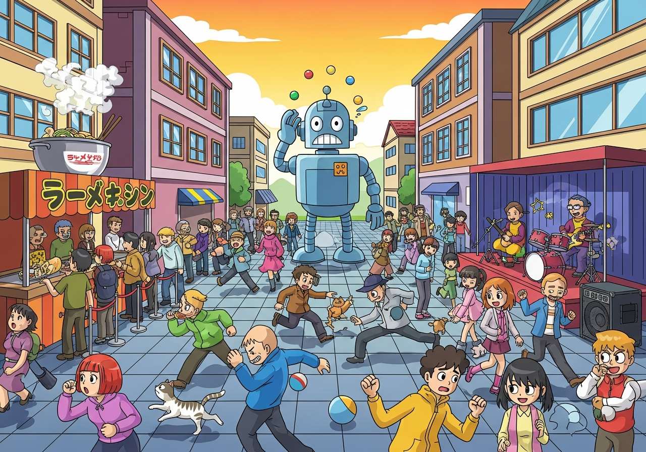 Visual representation of uproar