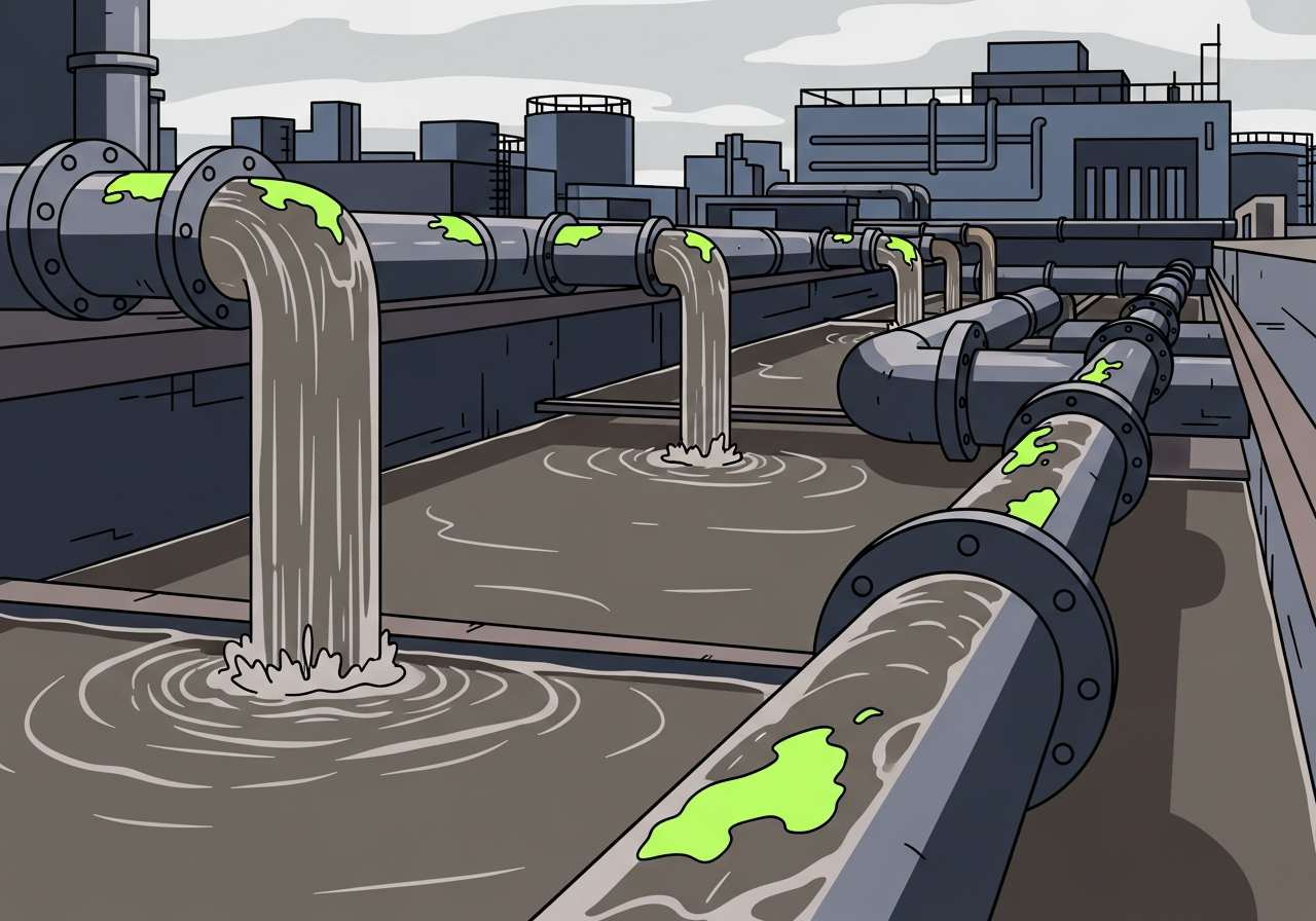 Visual representation of wastewater